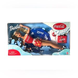Coca-Cola Splash Barbie with Red Swimsuit and Blue Tube